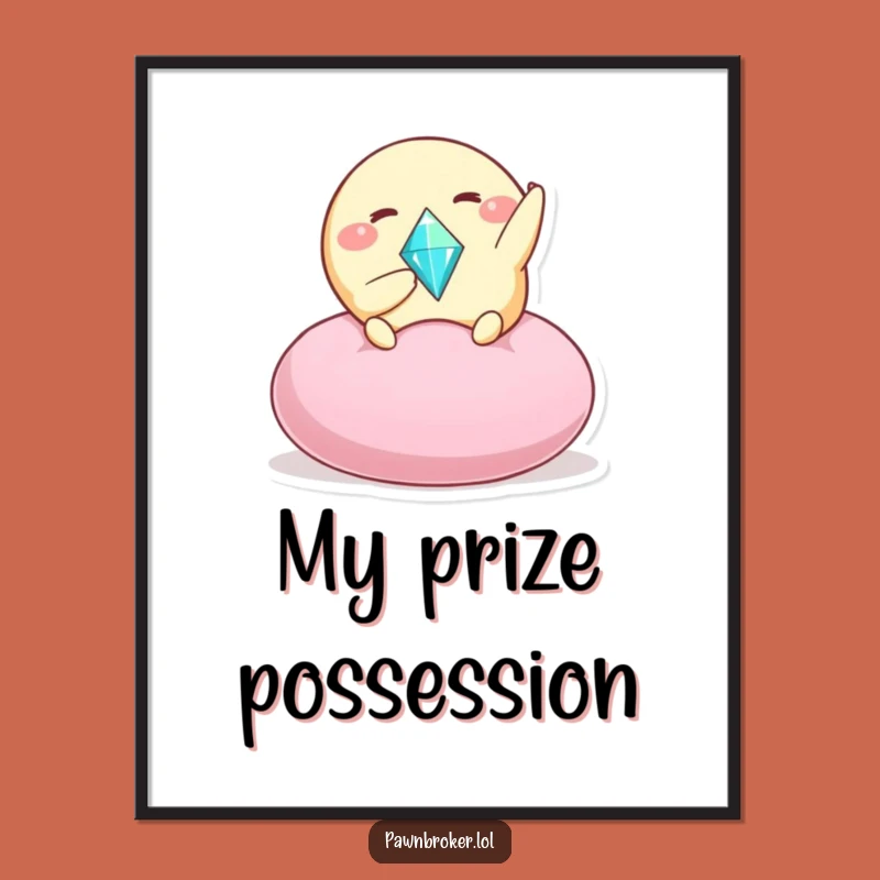 Funny Creature Treasure Poster - Add Sparkle and Humor to Your Walls