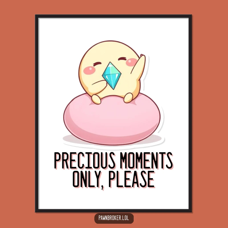 Funny Free Printable Wall Art: Gem Offering Creature! Luxurious Downloadable Decor